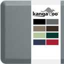 KANGAROO Thick Ergonomic Anti Fatigue Mats for Kitchen Floor, Cushioned Standing Office Desk Mat, Waterproof Scratch Resistant Topside, Supportive All Day Comfort Padded Foam Rugs, 20x32 In, Gray (Grey)