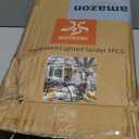 Halloween Decorations Outside Giant Spider - HOYECHI Outdoor Halloween Decor Lighted Spider 4.2FT, Light Up Spider with 90 LED Lights, Ground Stakes, for Front Yard Porch Gardens Lawns Party 