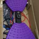Ronai Waist Twister Machine with Resistance Bands  Adjustable Ab Twister Board for Home Fitness, Dual Pedals, Quiet Rotation, Tracks Time/Reps/Calories, 300 Lbs Capacity (Purple)