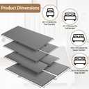 Metal Full Bed Slats Bunkie Board for Under Mattress Support with CoverHeavy Duty Replacement Bed Slats for Full Size Bed Frame