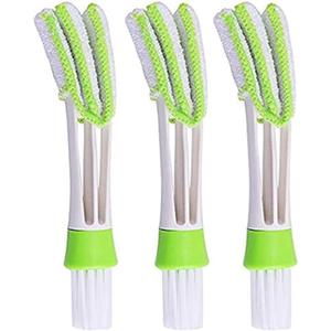 Mini Duster for Car Air Vent, Set of 3 Automotive Air Conditioner Cleaner and Brush, Dust Collector Cleaning Cloth Tool for Keyboard Window Leaves Blinds Shutter Glasses Fan