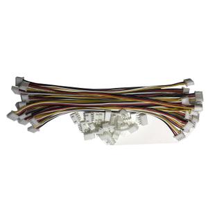 15 PCS 4 PIN JST XH Female Connector on Both Side - 200mm 1007 26 AWG & 30 PCS 4 PIN JST XH Male Connector