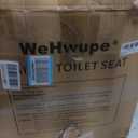 Raised Toilet Seat with Handles for Seniors, 5-inch Rise