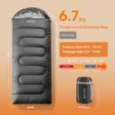 FARLAND Sleeping Bag for Adults, Cold Weather & Warm Plush Fleece-Lined Interior - Portable Waterproof Windproof with Compression Sack for Camping Hiking Traveling Indoor & Outdoor