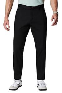 Fabletics Men's The High Side Chino (Slim Fit), External Pocket, Wrinkle Resistant, Zip Pockets, Stretch, Black, 33X32, Regular