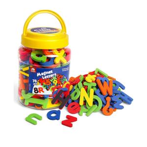 Coogam EVA Magnetic Letters Numbers 78 Pcs Alphabet ABC 123 Fridge Magnets Colorful Educational Toy Set, Preschool Learning Spelling Counting Uppercase Lowercase Math for 3 4 5 Years Kid