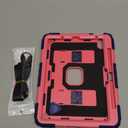 for iPad Air 11 Inch M4 (2026) /M3 (2025) /M2 (2024) iPad Air 5th/4th Generation Case 10.9 Inch (2022/2020),Military Grade Shockproof iPad Case Air 11 Inch with Pencil Holder, Navy Pink