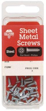 Hillman 10 in. x 1 in. L Phillips Flat Head Zinc-Plated Steel Sheet Metal Screws 10