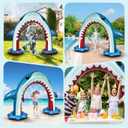 Anpro Giant Shark Sprinkler Kids Inflatable Water Toy Outdoor Play Sprinkler, Summer Outside Gifts for Toddlers