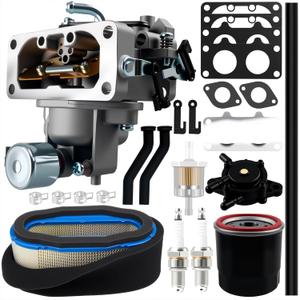 15004-0763 Carburetor Compatible with John Deere X320 X324 X340 Replaces 15003-7115 15004-1010 15004-0866 15004-0940 15004-0941 15004-0865 FH641V FH661V FH680V FH721V FX850V Engine 596163 Vacuum Hose
