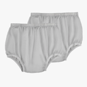 AQX Adult Leakproof Underwear for Incontinence, Washable Low Noise Reusable Adult Diaper Cover, Grey Plastic Pants Cover Unisex 2Pcs Size XL