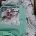 Flysheep 3 Pieces Quilt Set King Size, Beige Floral Reversible Bedspread Coverlet Set, Soft Microfiber Lightweight Bed Cover for All Season (102" x 90", 1 Quilt+ 2 Pillow Shams)