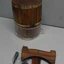 Whiskey Smoker Kit - Electric Cocktail Smoker with Wooden Barrel Case and 8 Flavors Wood Chips, Old Fashioned Smoker Kit Bourbon Gifts for Men