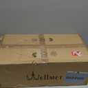 Wellmet 8-Light Mason Jar Chandelier for Dining Room, Farmhouse Rustic Linear Cluster Pendant Light Fixture for Living Room, Kitchen Island Lighting, Matte Black Finish with Glass Shades