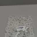 82Pcs Self Adhesive Pearl Letter Patches (A-Z),Number Patch 0-9,Glitter Pearl Letter Patches Rhinestone Applique for DIY Clothes, Bags, Shoes White