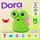 Cookie Box MINIs Crochet Kit for Beginners – Gift Set to Make Snail Dora Amigurumi Plushie – Easy DIY Crochet & Knitting Starter Kit with Printed Instructions & Step-by-Step Video Tutorial