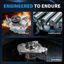 AW5077 Engine Water Pump Fit for Chevrolet Silverado 1500/S10/Blazer/Tahoe/Astro/C1500/K1500, Express 1500/2500/3500, C2500/K2500/C3500 Cadillac Escalade 1996-2014 4.3L/5.0L/5.7L V6/V8