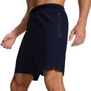 SNOWTEN Men's Running Active Shorts - Lightweight Quick Dry Gym Sports Tennis Short Single Zipper Pocket for Essentials,3XL