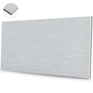 Blulu 1 Pcs Aluminum Composite Sheet, 1/8" Thick Plate, Silver, 36"x72"