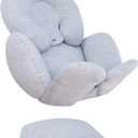 JYOKO Kids Reducer Cushion Infant Head & Baby Body Support Antiallergic 100% Cotton (Head, Body and Back Support, Grey Stone) 3 Parts
