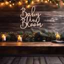 2 x Baby in Bloom Sign,Baby Shower Sign Baby in Bloom Party Decor Backdrop for Boy or Girl Baby Shower Gender Reveal 1st Birthday(12inch*12inch)