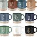 Didaey Mother's Day Christian Mugs Bulk for Women Inspirational Bible Verse Christian Coffee Mugs 13 oz Religious Ceramic Cup Church Gifts for Men Volunteer Sunday School Teacher(Neutral Color,10 Pcs)