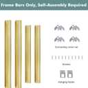 Floater Frame for 24x36 Canvas Paintings with 0.5-0.8 Deep, DIY Metal Floating Frame for Artists Designers Landscape Portrait Artwork, Modern Home Office Wall Decor (Gold)