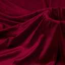P Pothuiny Burgundy Velvet Fabric by The Yard, 2 Yards x 60 Inch Wide Luxury & Soft Stretchy Velvet Cloth Fabric for Sewing, Apparel, Upholstery - 90% Polyester 10% Spandex