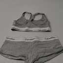 Calvin Klein Women's Modern Cotton Unlined Wireless Bralette (Large, Grey Heather)