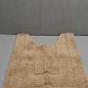 GRANNY SAYS Bathroom Toilet Rugs U Shaped, Bath Mats for Bathroom, Bath Rugs Non Slip Washable, Absorbent Microfiber Toilet Mat, Soft Plush Shaggy Bath Carpet, 20" x 24", Khaki