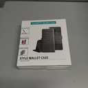 3 x SUANPOT for Samsung Galaxy A35 5G Wallet case with RFID Blocking Credit Card Holder,Flip Book PU Leather Protective Cover Women Men for Samsung A35 Phone case Black