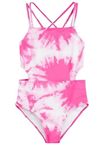 Kanu Surf girls Beach Girl Sport Cut-out 1-piece One Piece Swimsuit, Beach Girl Pink, 16 US