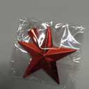 Hanaive Valentines Tree Topper Mini Star Small Treetop for Christmas Tree Star Ornaments Decorative for Home Xmas Holiday Party(Red,2.36 Inch,Plated)