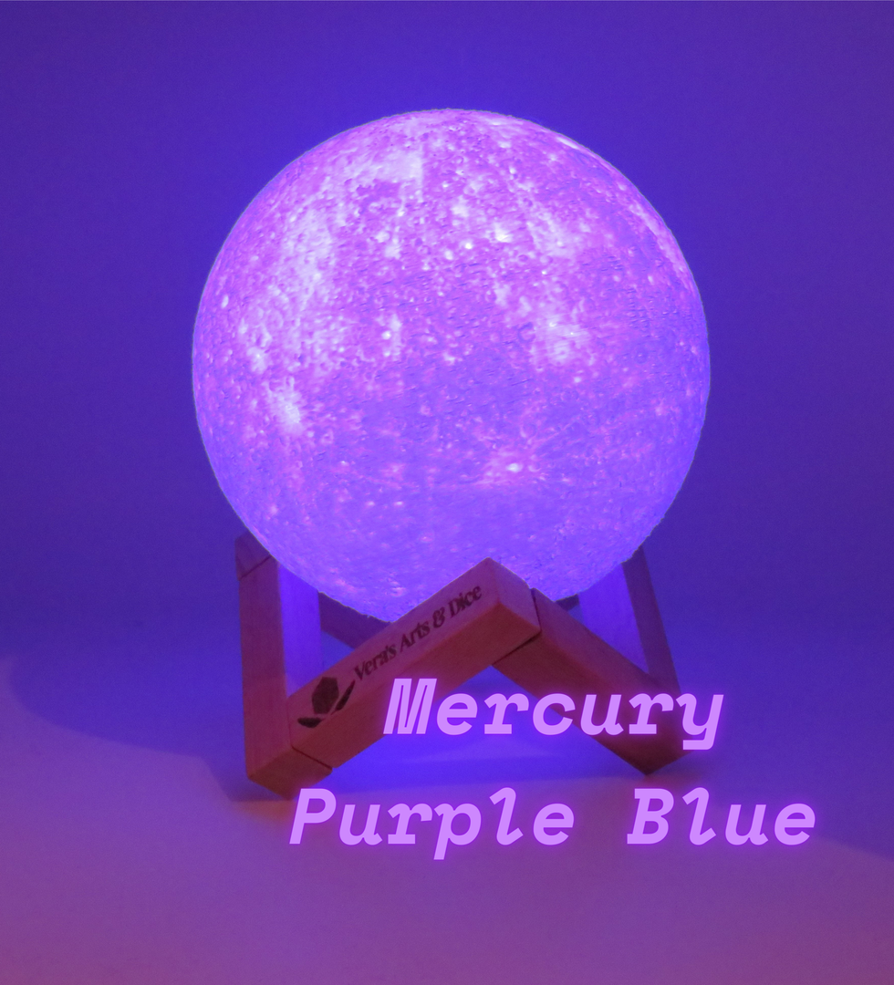 MK RGB Moon Lamp W/Wood Stand and Remote