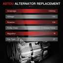1 Wire System GM Self-Exciting Alternator for 10SI SBC BBC Replacement 12V 105Amp ASTOU Alternator for 7127-SE105 ADR0335 400-12340 20-102-7