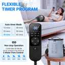 Cold Therapy Machine, Portable Ice Machine for Knee After Surgery, Programmable Knee Replacement Recovery System, Cryotherapy for Post Surgery Recovery Sport Injuries, Reduces Swelling, Circular Gray