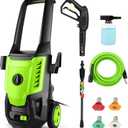 Electric Pressure Washer 5000 PSI 4.0GPM Portable Power Washer with 4 QC Nozzles, 500ML Foam Cannon for Cars/Fences/Driveways/Home/Patios Cleaning, Green