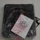 JRD 13" Box Fan with Powerful Airflow, Quiet Cooling Desk Fan with Digital Touch Screen, 3 Speeds, 5 Blades, 15h Timer, Portable Table Fan for Bedroom Office Home Kitchen, Black