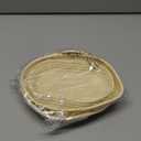 2Pcs Silicone Banneton Bread Proofing Baskets, 10" Oval & 9" Round Foldable Non-Stick Dough Proofing Bowl Containers-BPA Free, Optimum Sourdough Bread Baking Supplies(Beige)