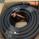 Giraffe Tools Garden Hose 5/8", Water Hose Heavy Duty, Flexible, Lightweight Hybrid Hose with Swivel Handle, 100ft Male to Female Fittings, Burst 600 PSI