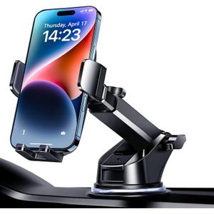 Qifutan Universal Car Phone Holder Automobile Cell Phone Holder Car Mount for iPhone Universal Car Dashboard Mount Fit All Phones Cell Phone Camera Mounts