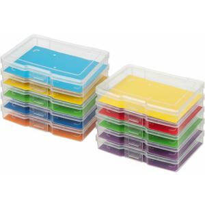novelinks Transparent 4" x 6" Photo Storage Boxes - Photo Organizer Cases Photo Keeper Picture Storage Containers Box for Photos - 10 PACK (Clear)