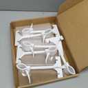 7 x 6 Pcs Acrylic Clip on Sign Holders 5.5 x 7 Inch Retail Store Sign Display Price Label Clips Plastic Double Head Swivel Signage with Card Clamp Hanging Signage for Clothing Supermarket Business