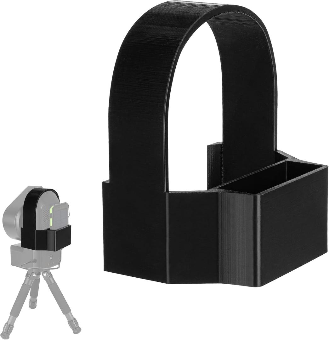 Extended Power Supply Holder Compatible with ZWO Seestar S50 | Cord Tangle-Free Portable Holder | Secure Attachment for Astronomical Observation | Durable Construction