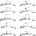 Hair Clips - Set of 10 - Aluminum 3.5 Butterfly Wave Setting Clips for Finger and Marcel Wave Hairstyles