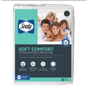 Sealy Soft Comfort Fitted Mattress Protector, Full