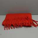 Premillow Women's Mohair Winter Scarf Pure Color, Warm Winter Scarf for Women and Men, Soft Luxurious Cashmere Feel Scarfs (Red)