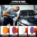 Cordless Sander, 3" Palm Sander with 16.8V 3.0Ah Li-ion Battery, 3500RPM Mini Polisher, 19 Accessories Sanders Tool for Sanding/Polishing/Waxing/Cleaning