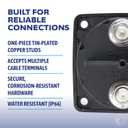 Blue Sea Systems On/Off Battery Isolator Switch With Locking Key, Black, 6004200 m‑Series