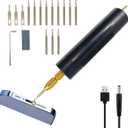 Damaged Screw Removal for Cell Phone, Broken Screw Extractor Kit for iphone, iphone Repair Tool, Electric Screw Cutter for Small Screw,4 size Heads, USB 5V Power Supply, Screw Extractor for Laptop/Pad